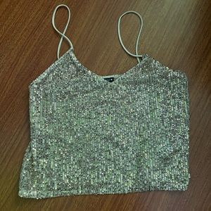 Zara sequin top